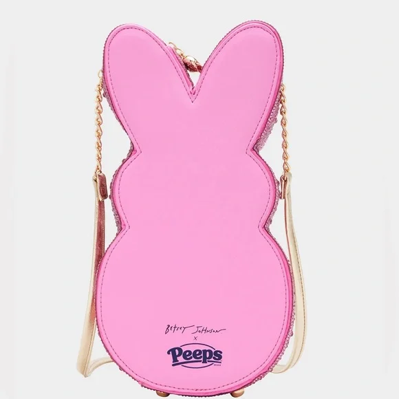 BETSEY JOHNSON PEEPS RHINESTONE BUNNY CROSSBODY BAG - NWT - Picture 2 of 9